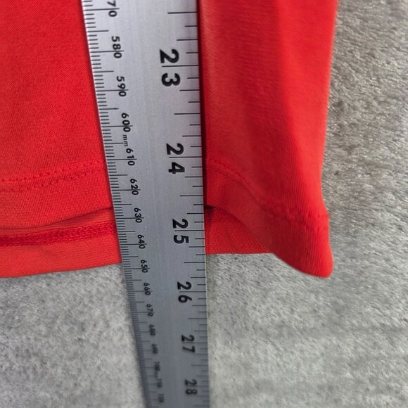 Womens Michael Kors Red Sleeveless Gold Chain Strap Tank Top Polyester Stretch S - Picture 7 of 8